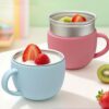 Taza Acero Inoxidable Rosa colores