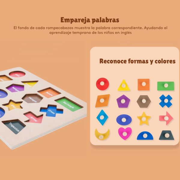 Juguete Encajable Monterssori Úpale palabras