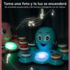 Juguete Musical Pulpo DJ Rosa Úpale luz y foto